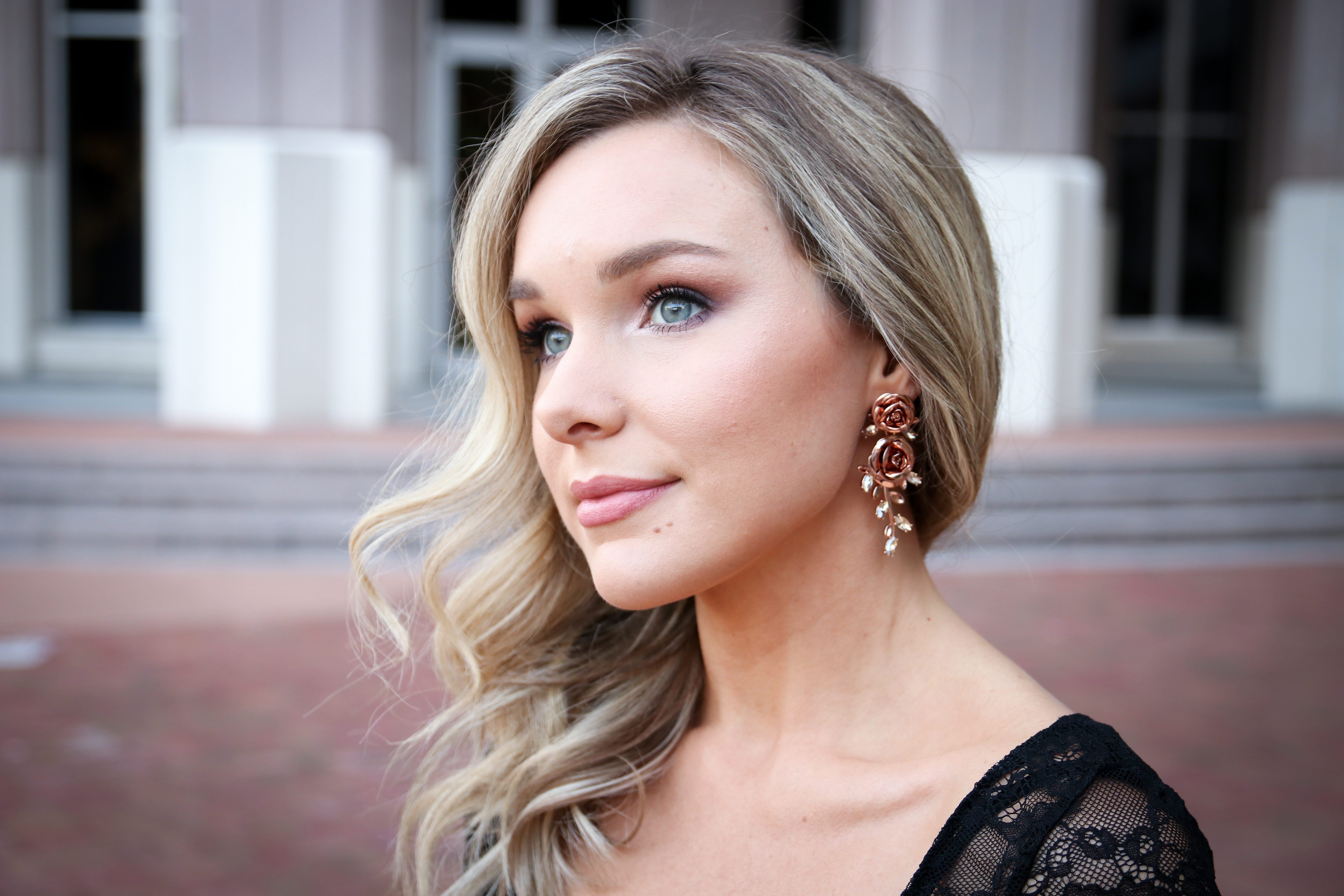 rose gold earrings 