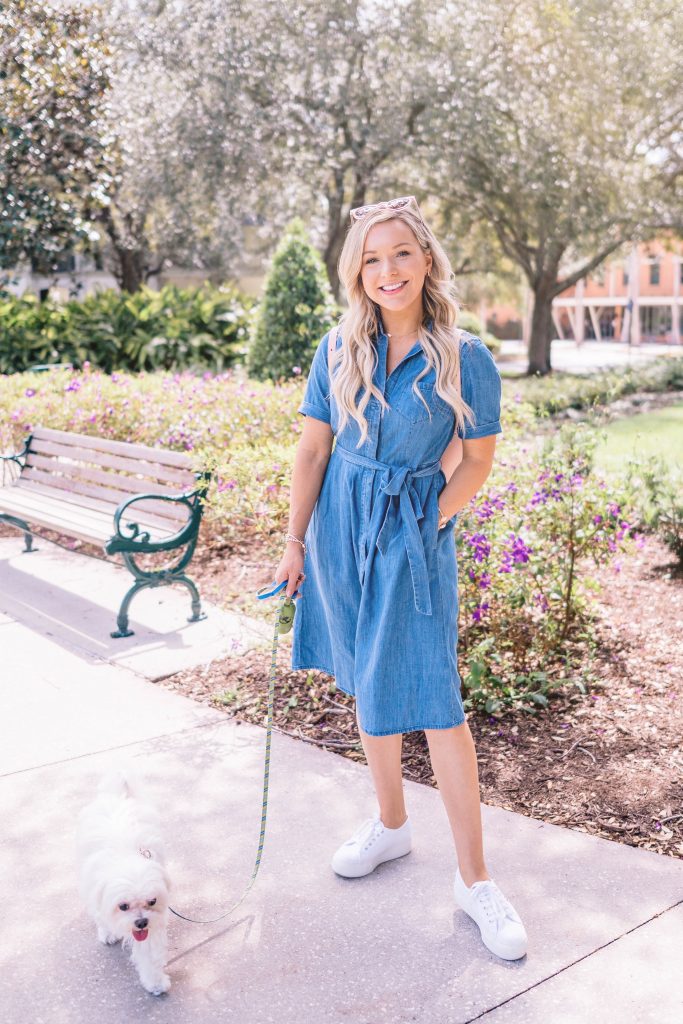 chambray shirtdress | weekend style