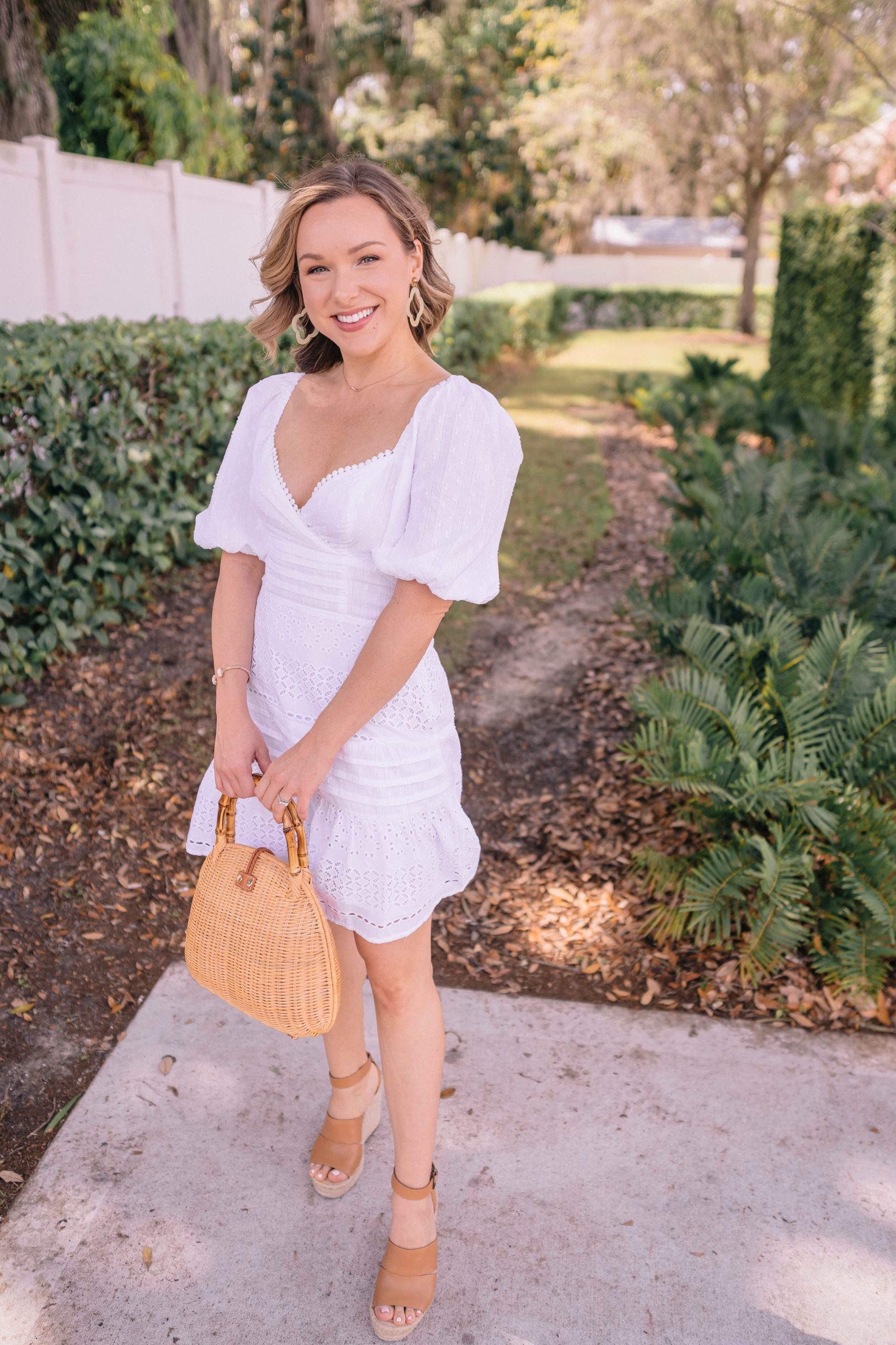 casual white dress