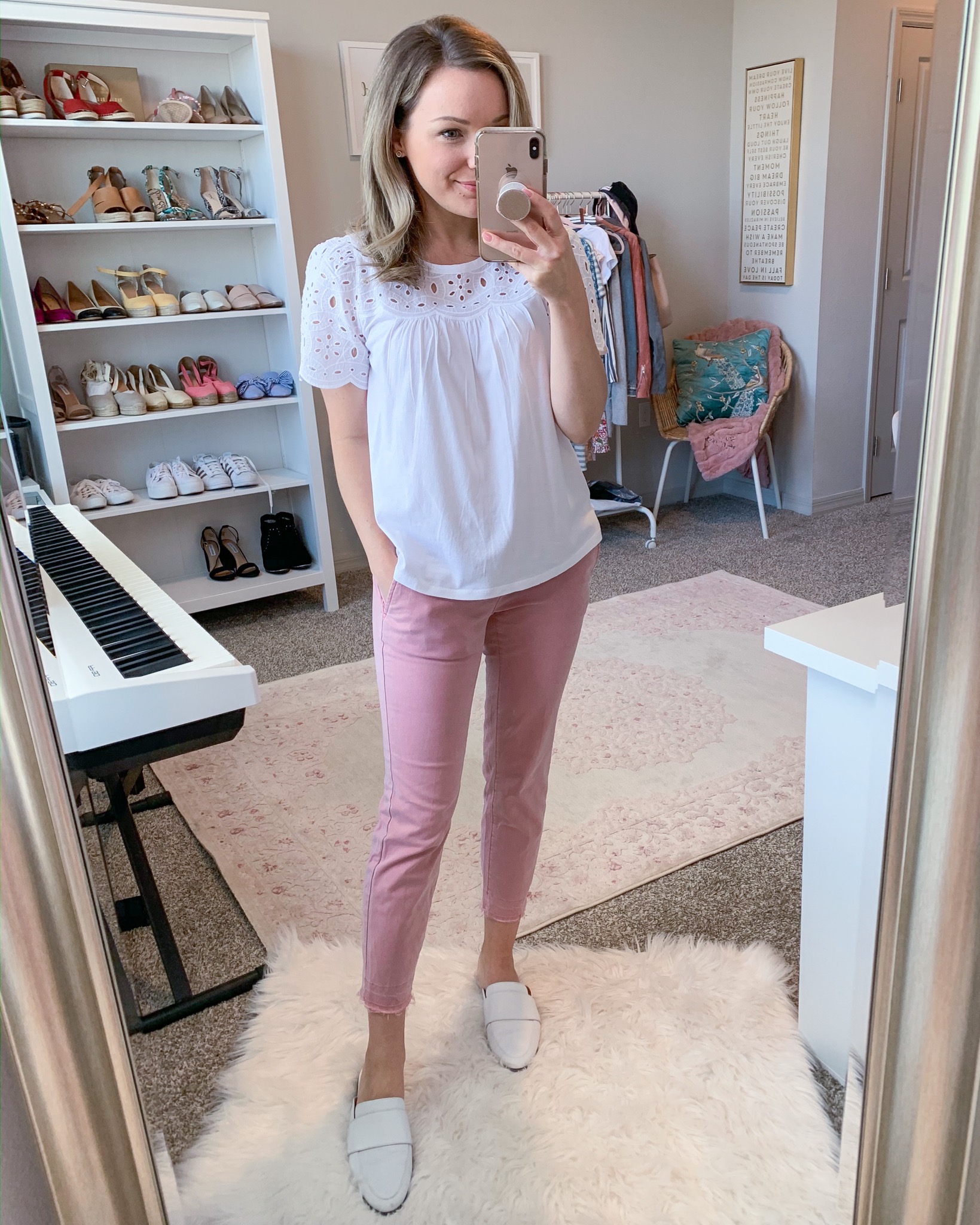 Loft spring try on outfit